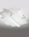 LAMPAMI - lampa biała do salonu, lampa sufitowa biała, lampa do salonu sufitowa biała