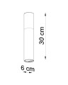 LAMPAMI - lampa czarna z drewnem szkic