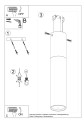 LAMPAMI - lampa czarna z drewnem szkic