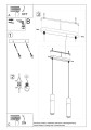 LAMPAMI - lampa biała z drewnem szkic