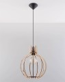 LAMPAMI - żyrandol drewniany, żyrandol boho, lampa nad stół