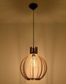 LAMPAMI - żyrandol drewniany, żyrandol boho, lampa drewniana wisząca