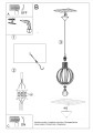 LAMPAMI - lampa drewniana wisząca szkic