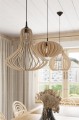 LAMPAMI - lampa do salonu, lampa styl boho, lampy drewniane sufitowe