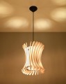 LAMPAMI - lampa styl boho, żyrandol do sypialni, lampa drewniana wisząca