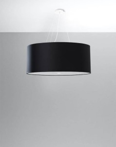 Czarny żyrandol nowoczesny 120 cm 6xE27 OTTO 70