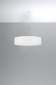 LAMPAMI - nowoczesna lampa wisząca do salonu, biała lampa led, lampa biała do salonu