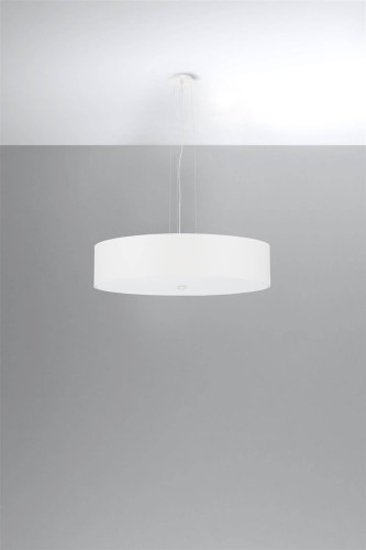 LAMPAMI - nowoczesna lampa wisząca do salonu, biała lampa led, lampa biała do salonu