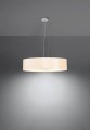 LAMPAMI - nowoczesna lampa wisząca do salonu, biała lampa led, lampa biała do salonu