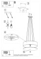 LAMPAMI - nowoczesna lampa wisząca do salonu szkic