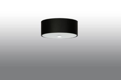 LAMPAMI - nowoczesna lampa sufitowa do salonu, czarny plafon led, lampa czarna do salonu