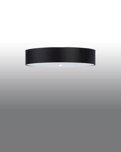 LAMPAMI - nowoczesna lampa sufitowa do salonu, czarny plafon led, lampa czarna do salonu