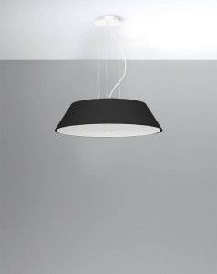 Czarny żyrandol nowoczesny 5xE27 VEGA 60 