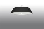 Czarna lampa sufitowa 5xE27 plafon VEGA 60