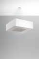 LAMPAMI - nowoczesna lampa sufitowa do salonu, biały żyrandol, lampa wisząca do salonu