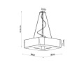 LAMPAMI - nowoczesna lampa sufitowa do salonu szkic