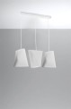 LAMPAMI - nowoczesna lampa wisząca do salonu, designerska lampa wisząca, biała lampa wisząca