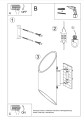 LAMPAMI - lampa ścienna biała szkic