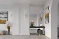 LAMPAMI - lampa ścienna biała, lampa tuba ścienna biała, biały kinkiet do salonu