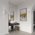 LAMPAMI - lampa ścienna biała, lampa tuba ścienna biała, biały kinkiet do salonu