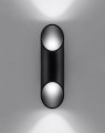 LAMPAMI - lampa ścienna czarna, lampa tuba ścienna czarna, kinkiet czarny nowoczesny