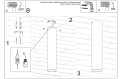 LAMPAMI - lampa sufitowa biała szkic