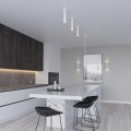 LAMPAMI - lampa sufitowa biała, lampa tuba sufitowa biała, biały plafon do salonu