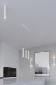 LAMPAMI - lampa sufitowa biała, lampa tuba sufitowa biała, biały plafon do salonu