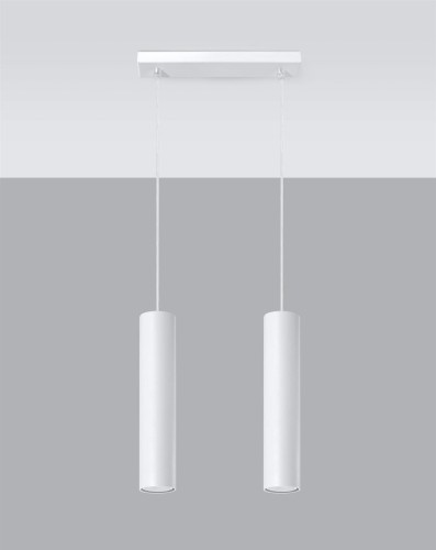 LAMPAMI - lampa wiszące tuby, lampa sufitowa biała, lampa nad stół