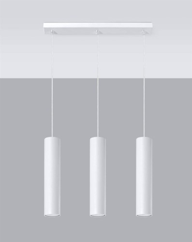 LAMPAMI - lampa wiszące tuby, lampa sufitowa biała, lampa nad stół
