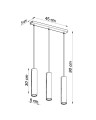 LAMPAMI - lampa wiszące tuby szkic