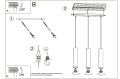 LAMPAMI - lampa wiszące tuby szkic