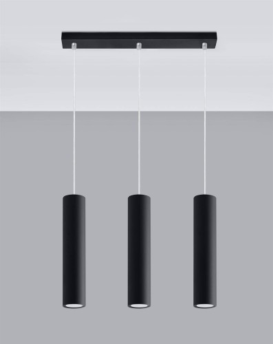 LAMPAMI - lampa wiszące tuby, lampa sufitowa czarna, lampa nad stół