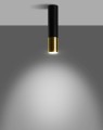 LAMPAMI - lampa sufitowa tuba, plafon nowoczesny tuba czarna, nowoczesna lampa do salonu tuba sufitowa
