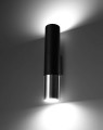 LAMPAMI - lampa ścienna tuba, kinkiet nowoczesny tuba czarna, nowoczesna lampa do salonu ścienna
