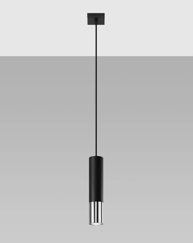 LAMPAMI - lampa wisząca tuba, lampa sufitowa czarna, lampa nad stół, lampa nad wyspę
