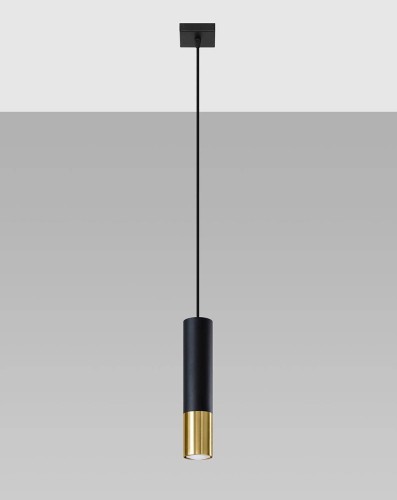 LAMPAMI - lampa wisząca tuba, lampa sufitowa czarna, lampa nad stół, lampa nad wyspę