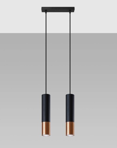 LAMPAMI - lampa wiszące tuby, lampa sufitowa czarna, lampa nad stół