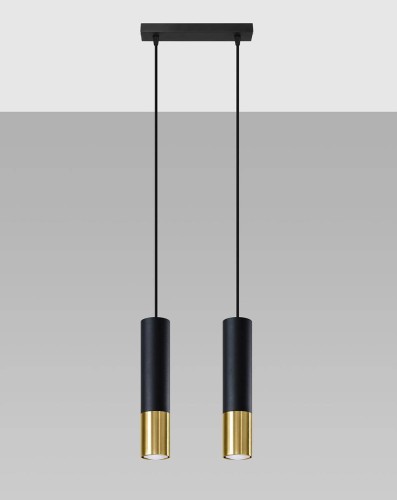 LAMPAMI - lampa wiszące tuby, lampa sufitowa czarna, lampa nad stół