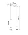 LAMPAMI - lampa wiszące tuby szkic