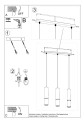 LAMPAMI - lampa wiszące tuby szkic