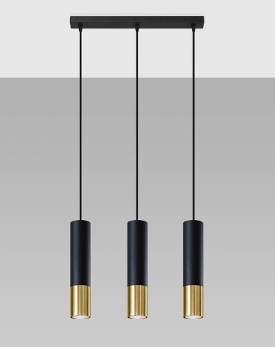 LAMPAMI - lampa wiszące tuby, lampa sufitowa czarna, lampa nad stół