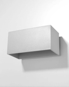 Szary kinkiet nowoczesny QUAD MAXI