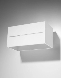 Biały kinkiet industrialny LOBO MAXI