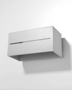 Szary kinkiet industrialny LOBO MAXI