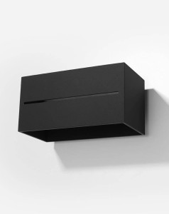 Czarny kinkiet industrialny LOBO MAXI 