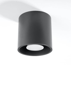 Lampa tuba sufitowa 1xGU10 plafon ORBIS 1 antracyt 