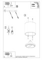 LAMPAMI - lampa sufitowa szkic