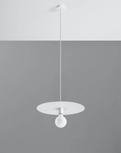 Nowoczesna lampa wisząca biała 1xE27 FLAVIO
