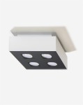 Nowoczesna lampa sufitowa monochromatyczna biała plafon kwadratowy MONO 4